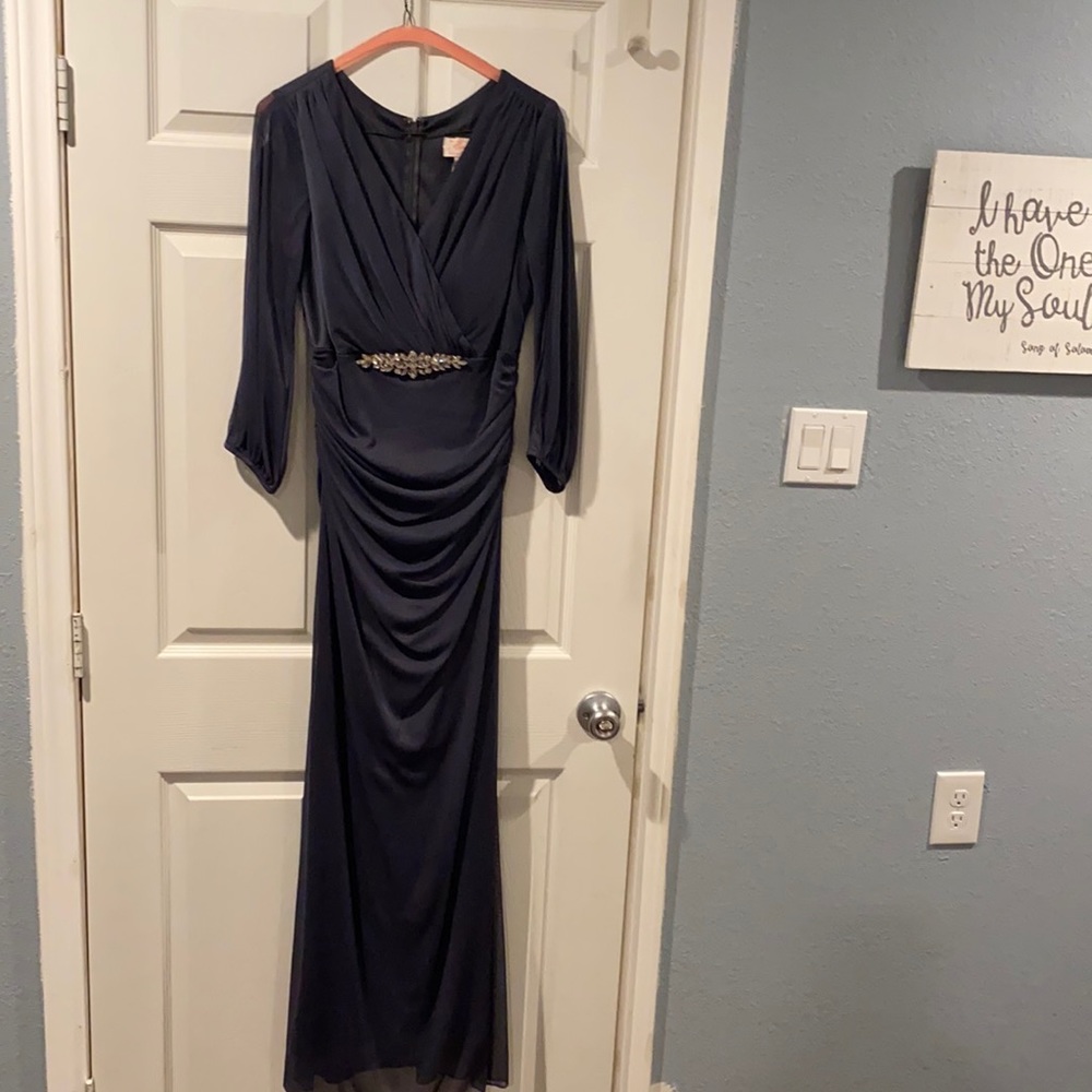 Special Occassion dress w/ ruched waist detail.